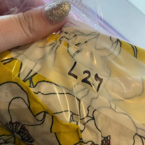 Kut From The Kloth Yellow Floral Button Up Long‎ Sleeve Shirt - Size XL - Picture 8 of 8